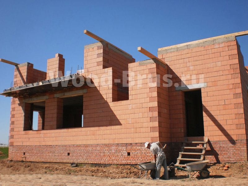 кирпичный дом строительство